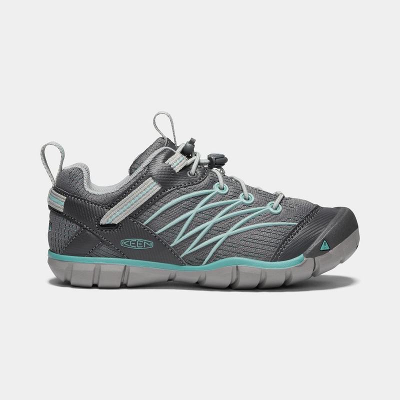 Keen Chandler Cnx Kids Hiking Shoes Grey Stockists NZ (3019-SAHKP)